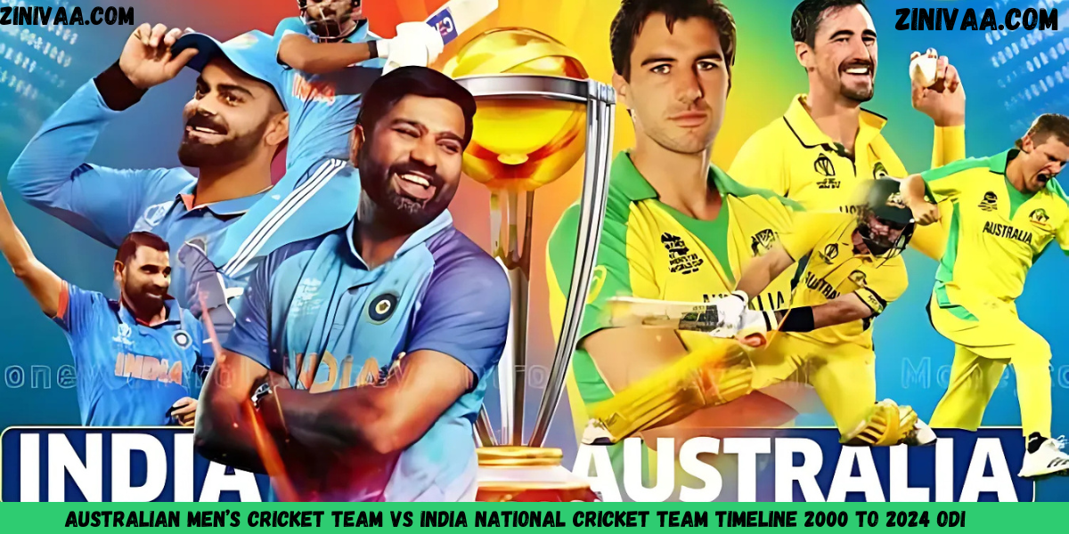 Australian Men’s Cricket Team vs India National Cricket Team Timeline 2000 to 2024 ODI